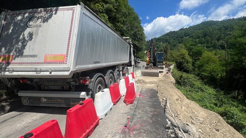 La frana al San Lorenzo (foto Nucci)