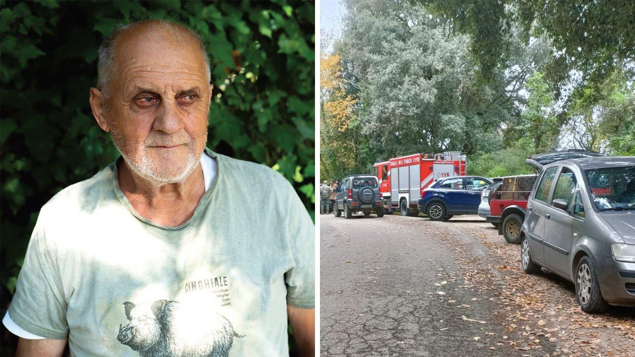 La vittima (foto Giovanni Rossetti concessa da Maremma Magazine) e il luogo della tragedia