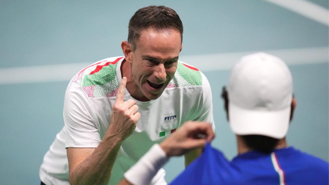 Il livornese Filippo Volandri allenatore dell'Italia del tennis