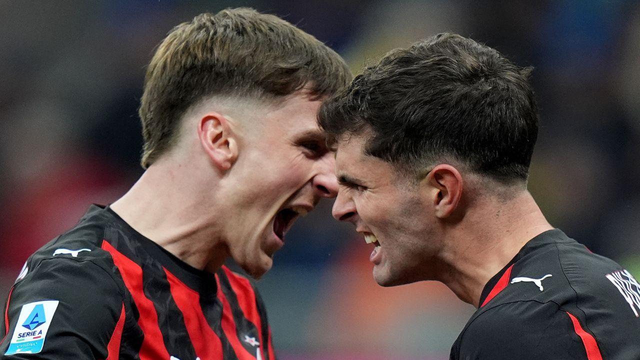 A destra Pulisic autore del gol decisivo 