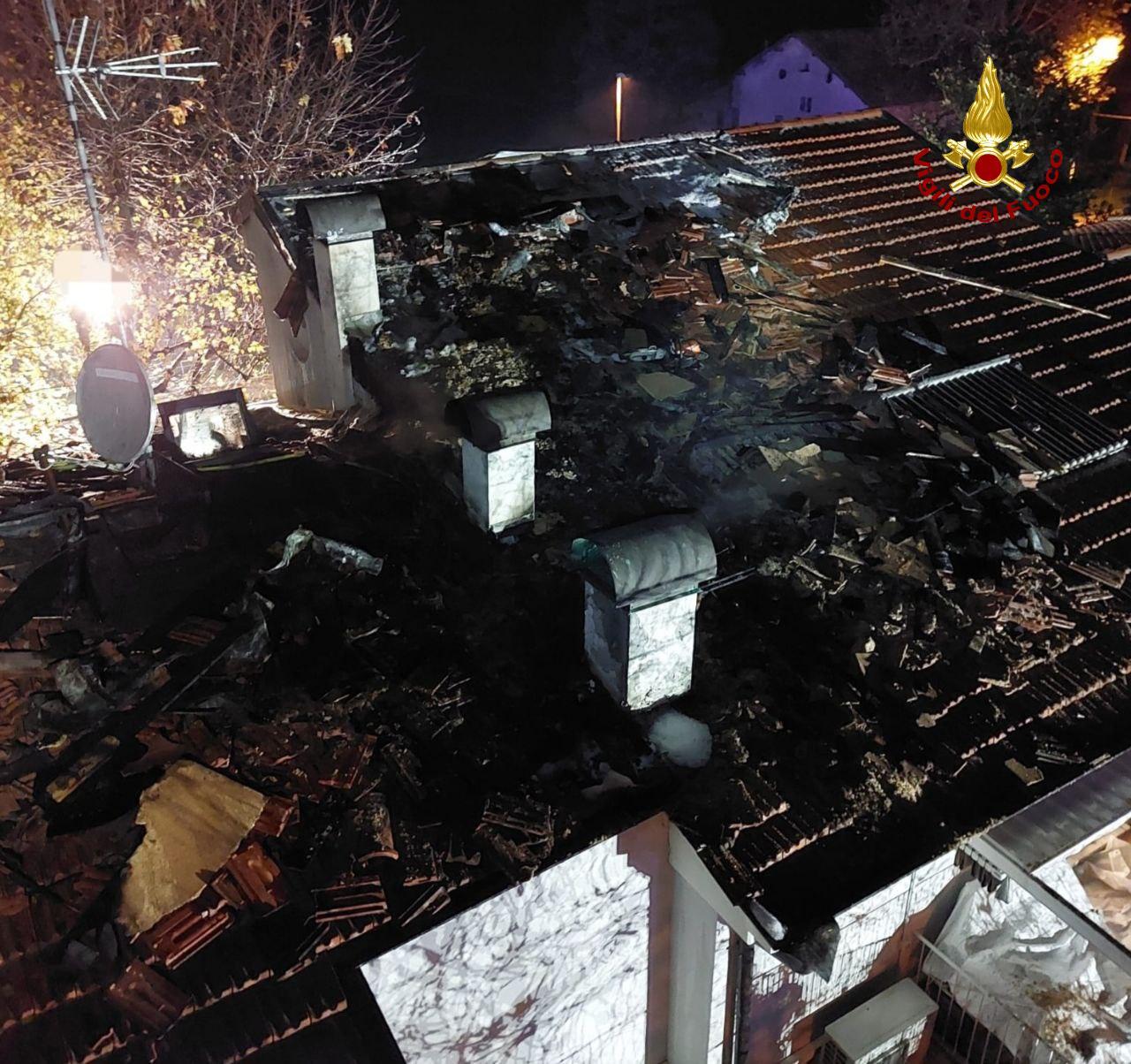 Incendio in una palazzina di Cadelbosco Sopra