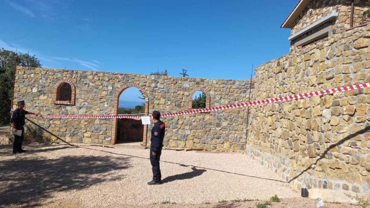 L'intervento dei carabinieri