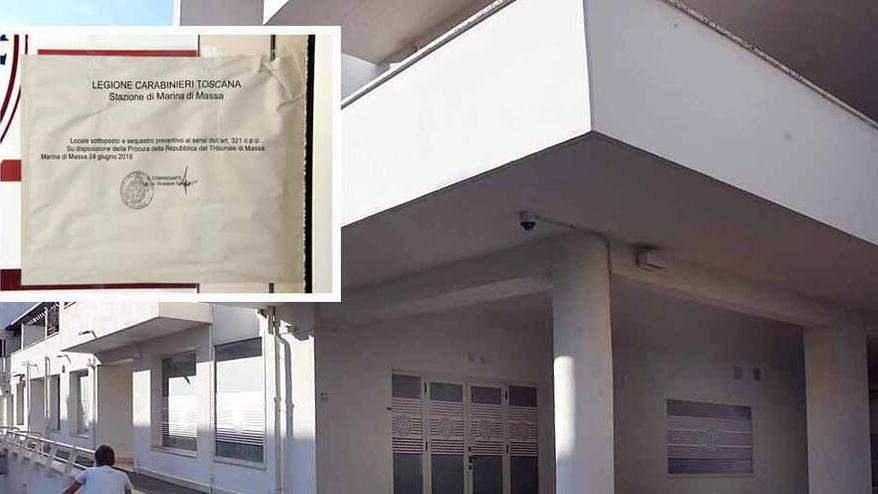 La struttura messa sotto sequestro
