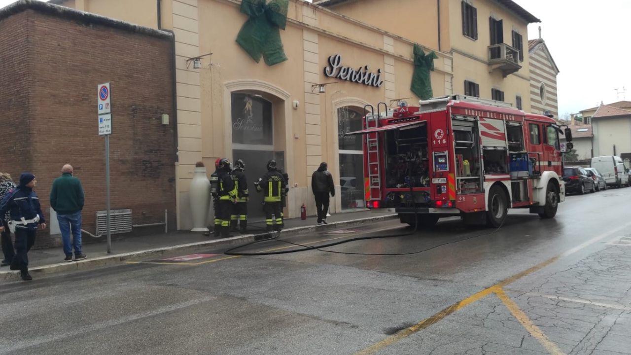 
	L'intervento dei vigili del fuoco

