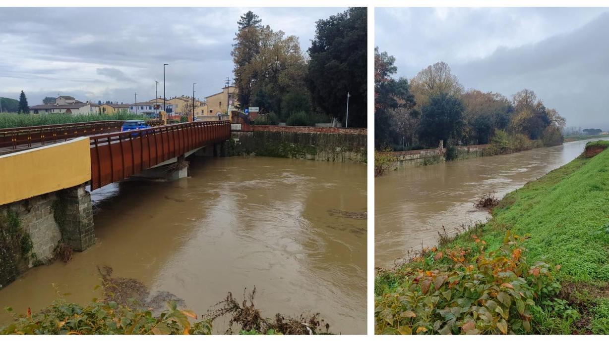 Ponte al Molino chiuso per maltempo: allerta arancione, scatta la mobilitazione nel Pratese
