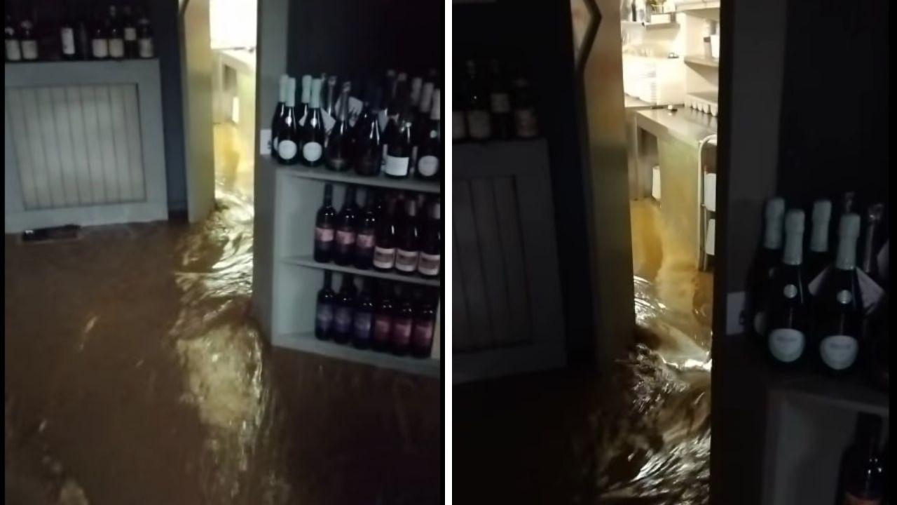 
	L'acqua all'interno del ristorante

