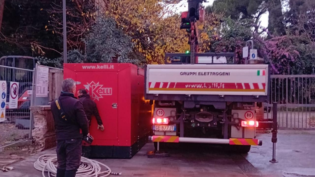 
	Il gruppo elettrogeno installato

