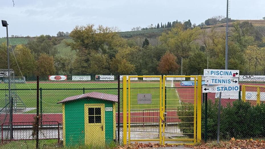 Il campo comunale di Montespertoli dove lo scorso 29 ottobre si sono verificati gli scontri