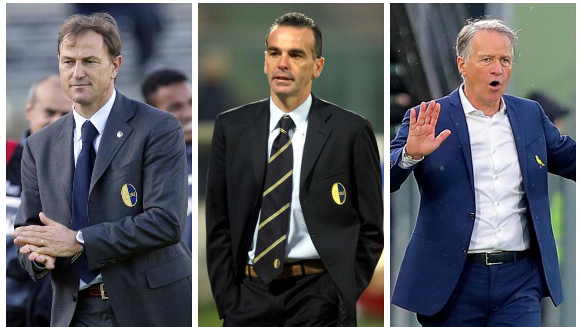 Gianni De Biasi, Stefano Pioli e Attilio Tesser sulla panchina gialloblù