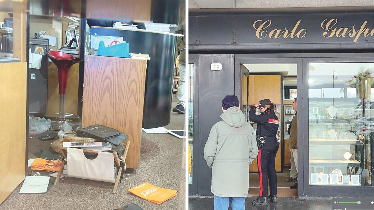 La gioielleria di Portoferraio in cui è avvenuta la rapina