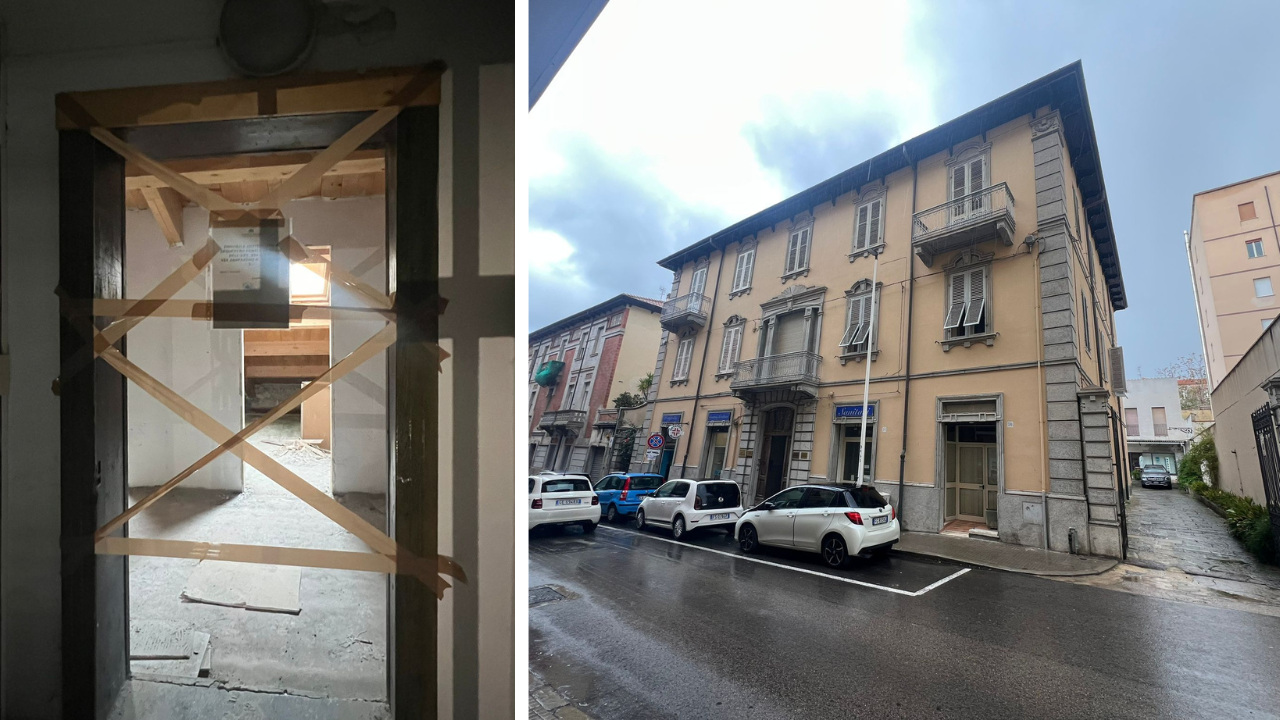 Choc a Sassari, visita una casa per acquistarla ma cede il solaio e precipita per quattro metri