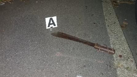 Il machete usato in una delle due aggressioni a San Paolo