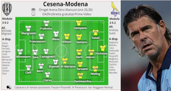 Derby d’alta quota per il Modena a Cesena