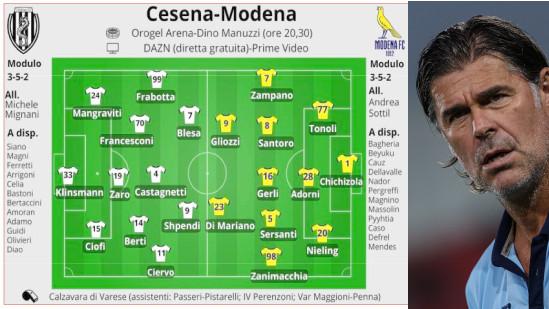 Derby d’alta quota per il Modena a Cesena
