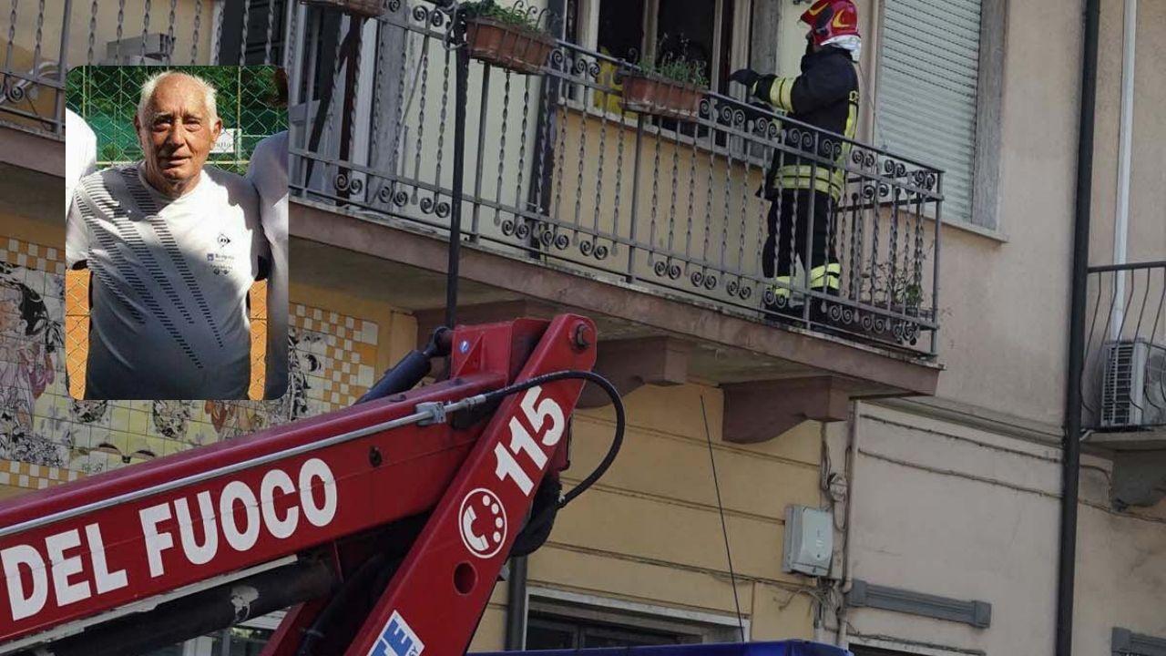 L'intervento dei vigili del fuoco e la vittima