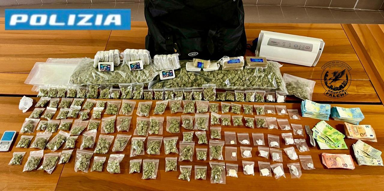 Una centrale dello spaccio nel cuore della città: marijuana, hascisc e il raro “piatella”. Un arresto