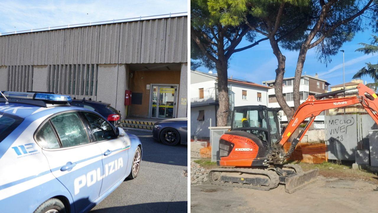 «Era lì, immobile vicino all’escavatore»: il racconto dei testimoni sulla rapina choc alle Poste di Stagno