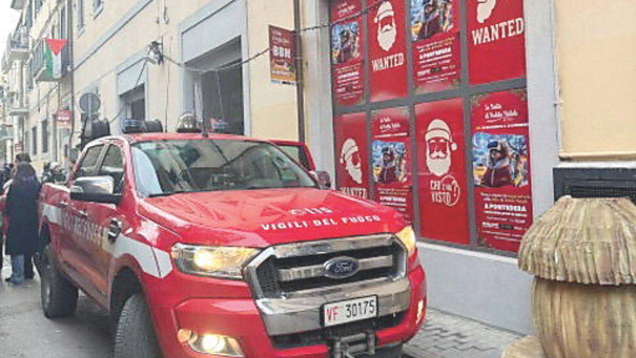 I vigili del fuoco alla Baita di Babbo Natale