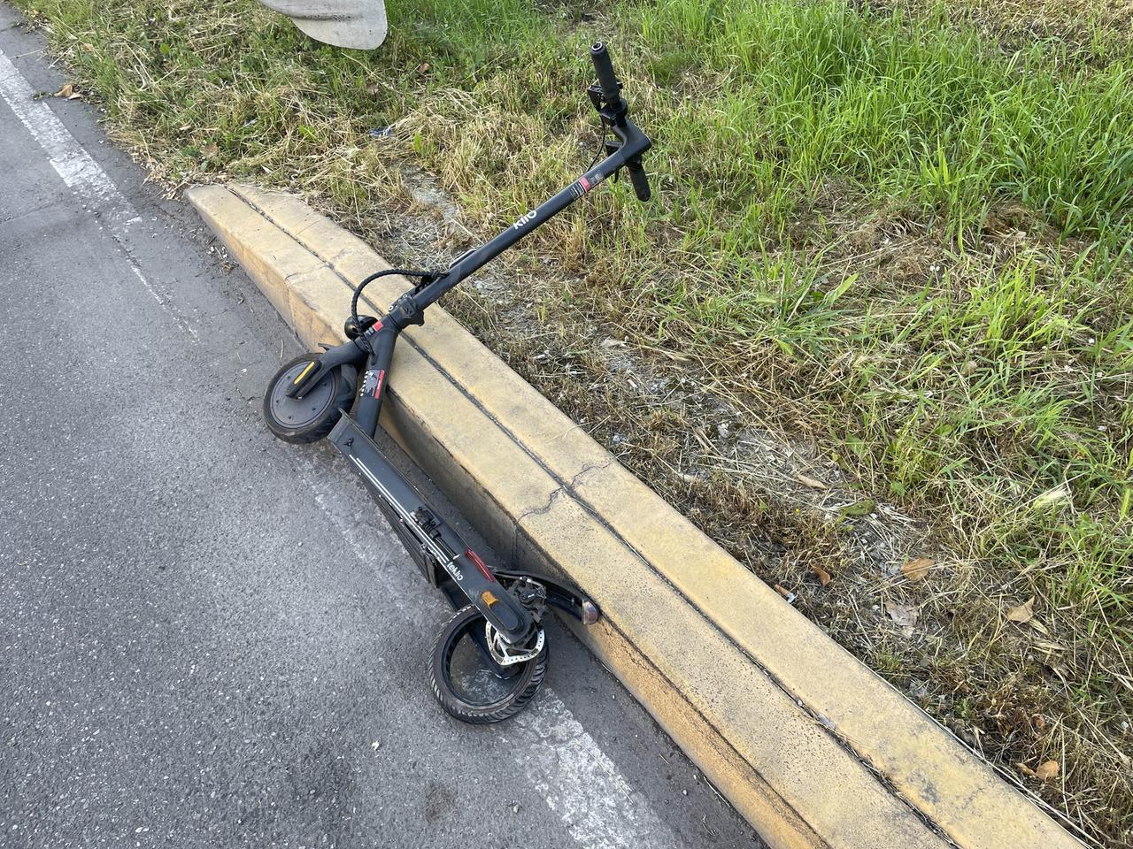 
	Un monopattino dopo un incidente (foto d'archivio)


