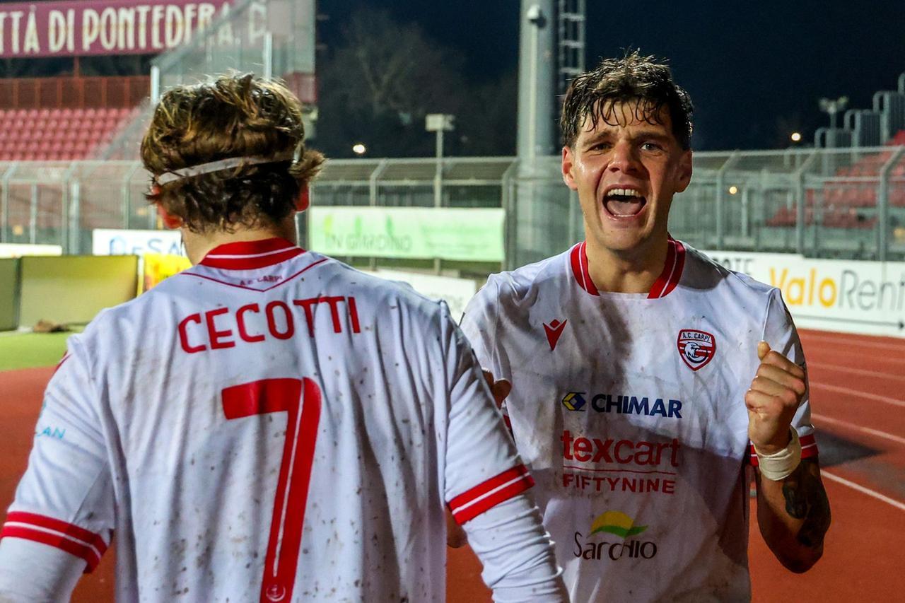 
	Niccol&ograve; Pietra esulta dopo il gol decisivo (Foto: Alessandro Torelli)

