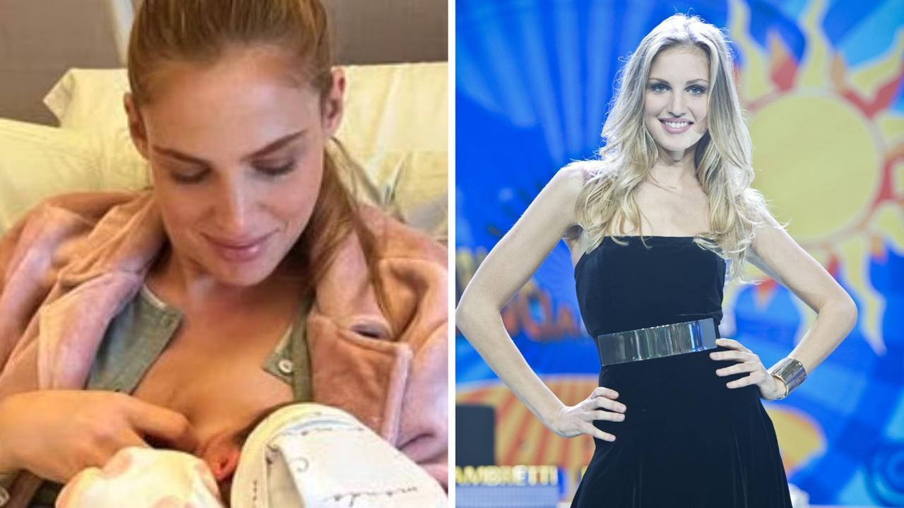 Irene Cioni con la seconda figlia e ai tempi di Striscia La Notizia 