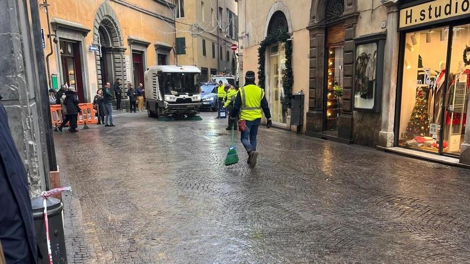 L'intervento in centro