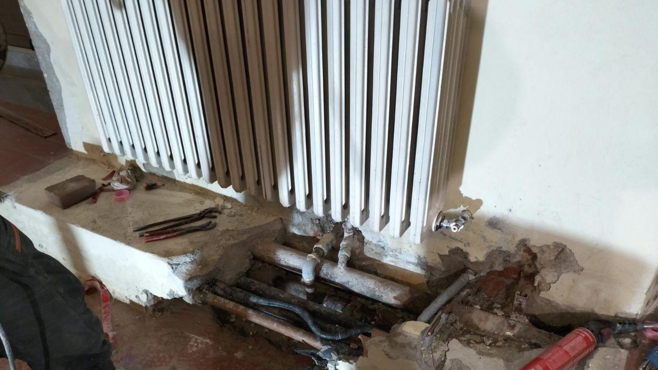 L'intervento al riscaldamento