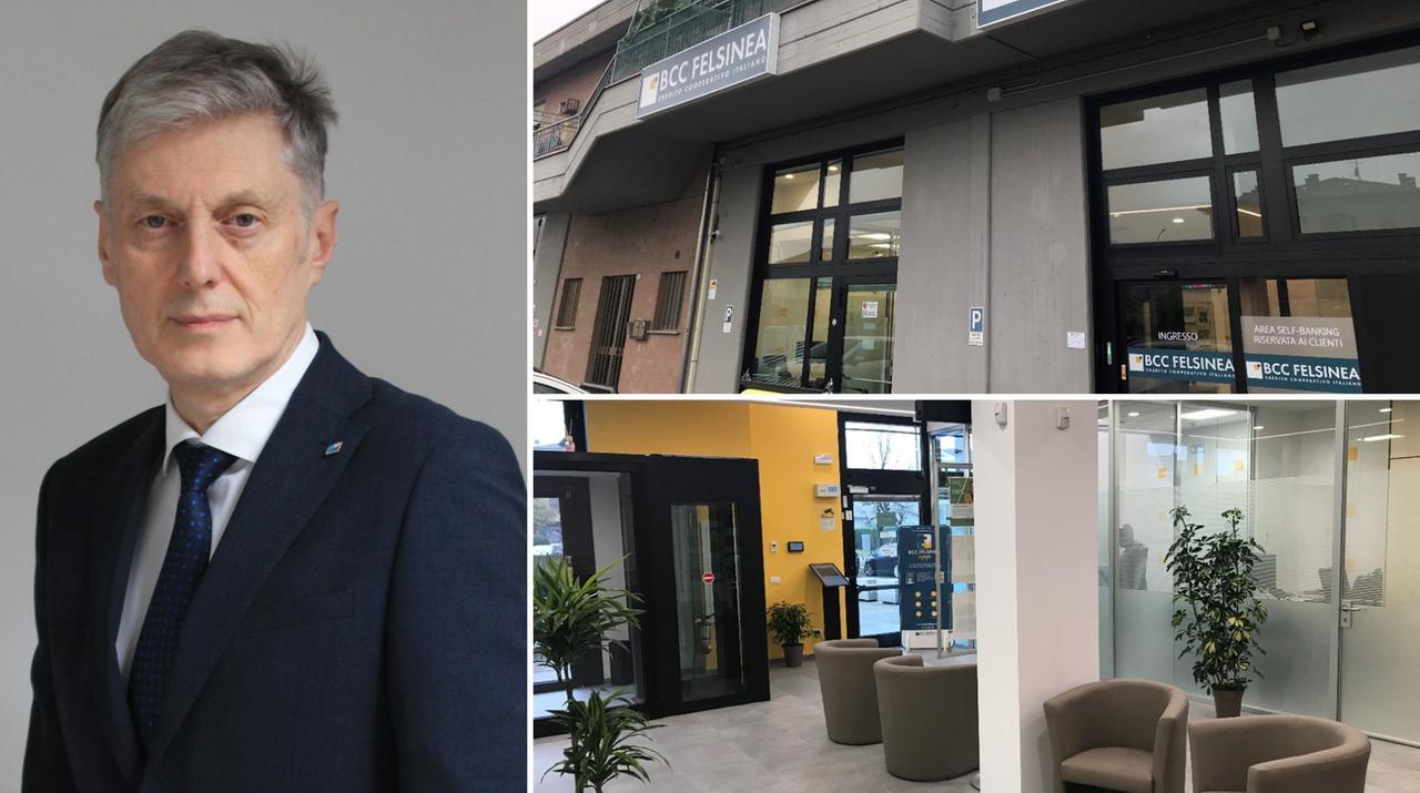 
	Il dg di Bcc Felsinea, Andrea Alpi, e la nuova filiale

