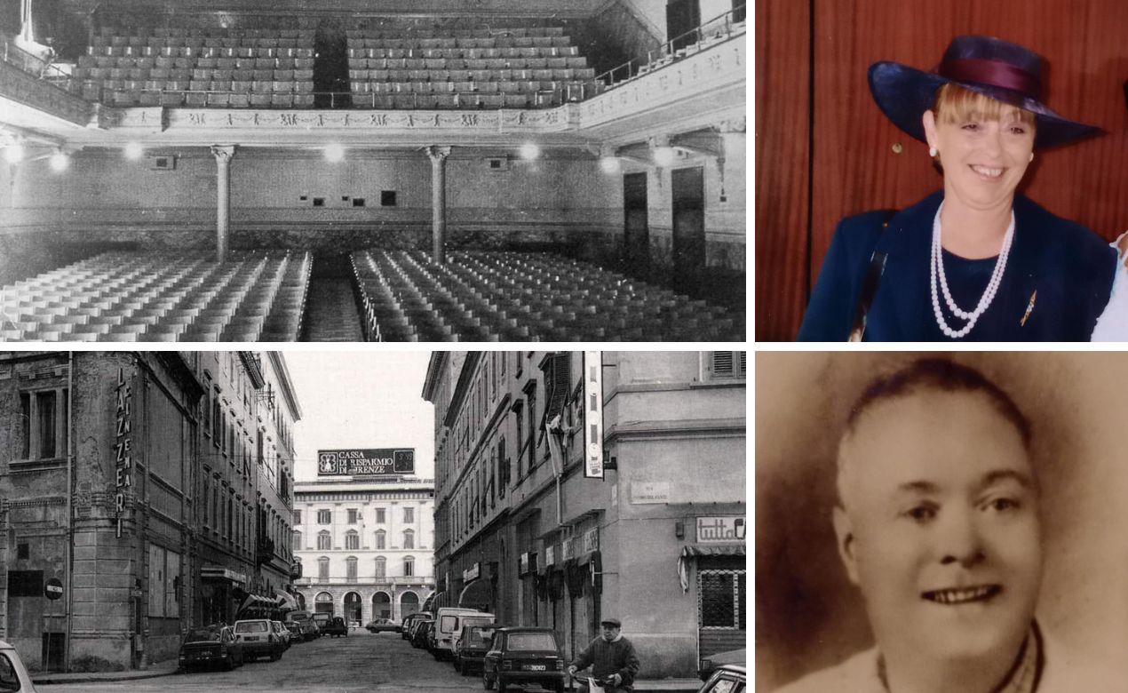 
	Il Teatro Lazzeri come era in origine; via Buontalenti dove abitava la famiglia Lazzeri ((foto concesse dal gruppo Fb Livorno come era); Stefania Lazzeri e Luigi Lazzeri

