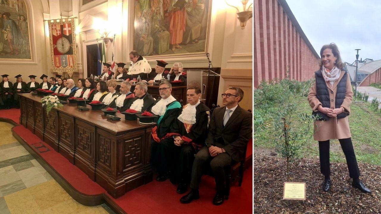 
	La cerimonia e Ilaria Capua all'orto botanico&nbsp;<em><strong> (foto Ivan Nuvoli)</strong></em>

