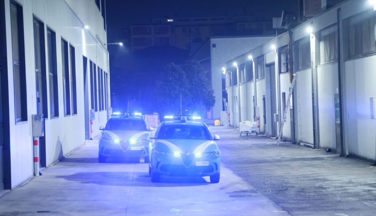 
	La polizia sul luogo dell'incidente sul lavoro

