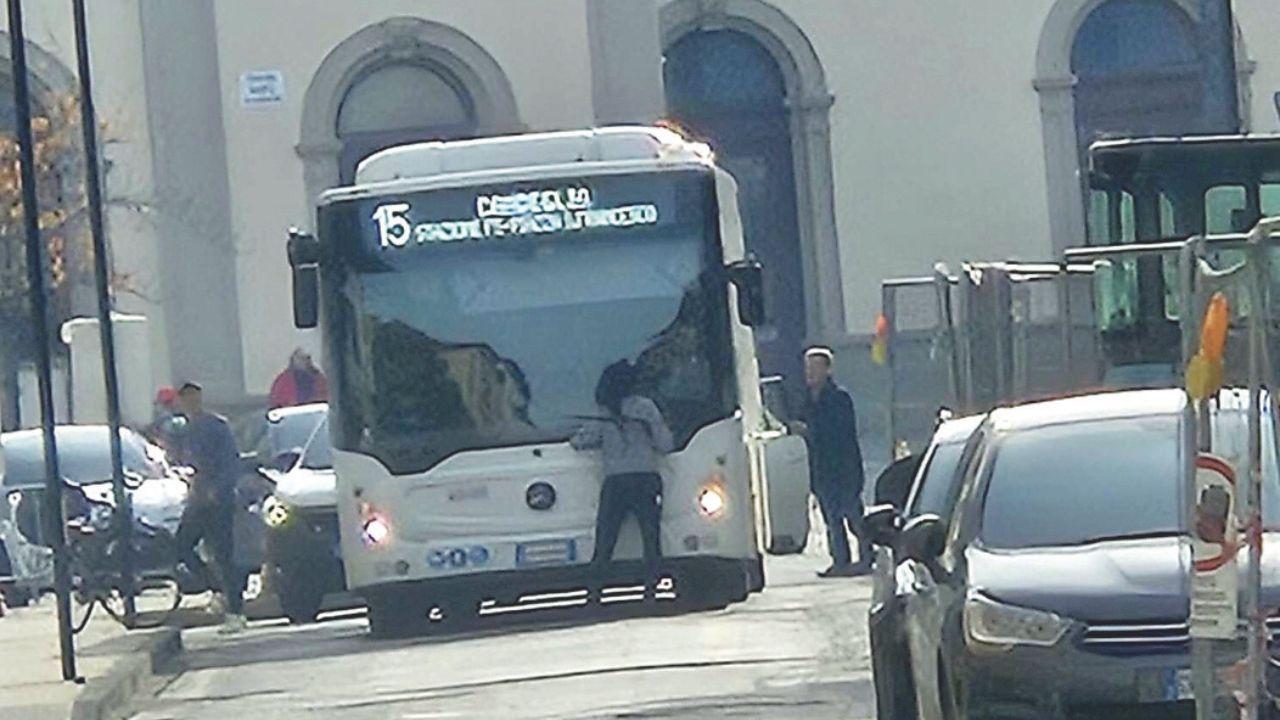 La scena surreale a Pistoia