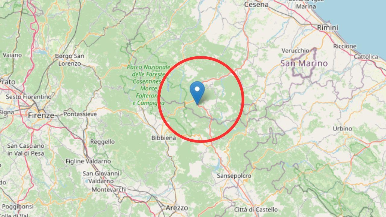 Terremoto, sciame sismico tra Toscana e Romagna