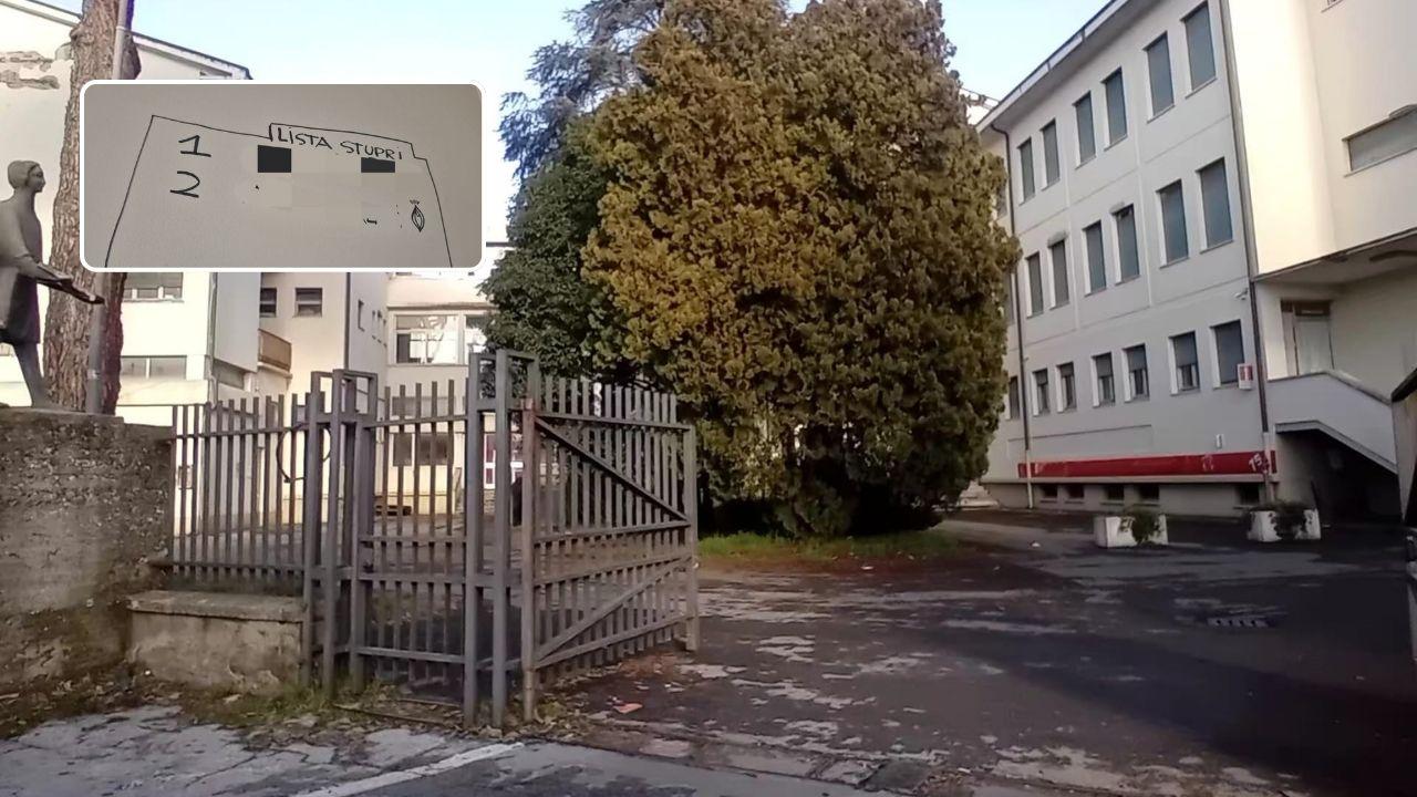 Il liceo scientifico Vallisneri di Lucca e la scritta trovata in bagno