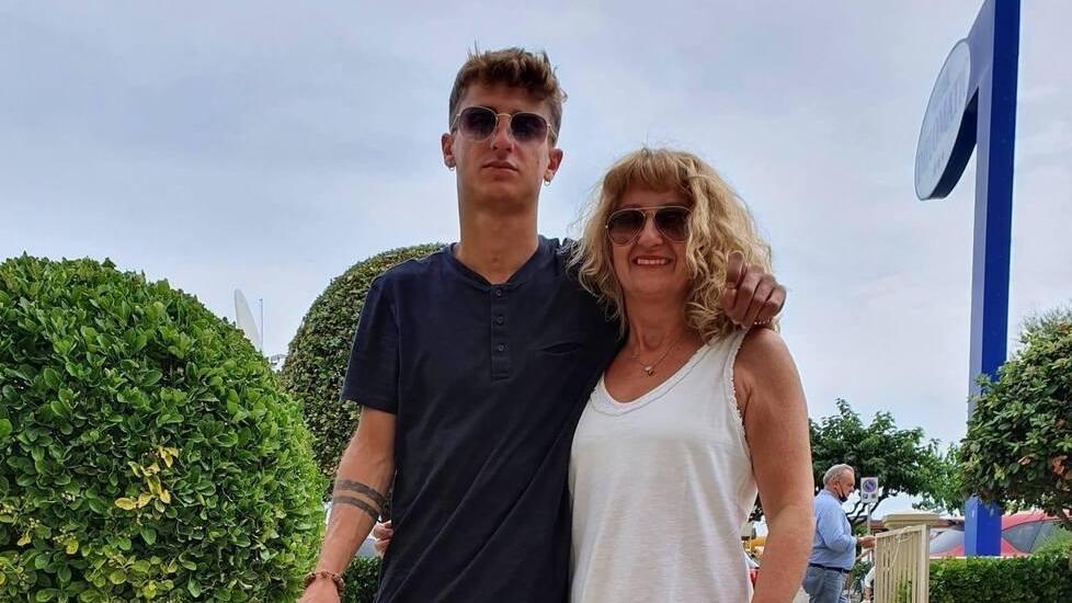 Alessandro Venturelli e la mamma Roberta