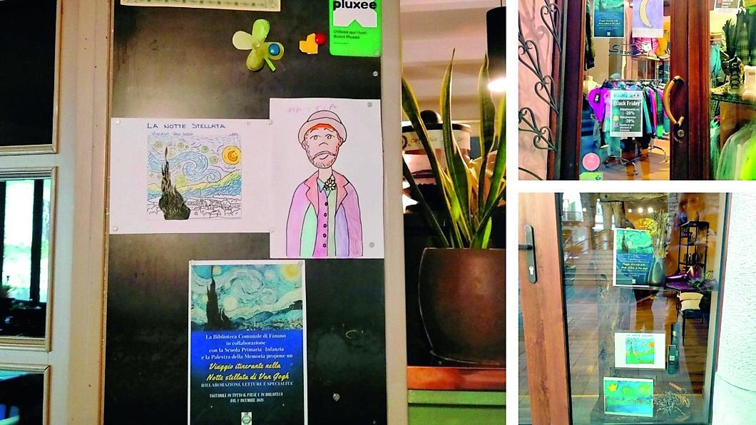 Fanano diventa una mostra di Van Gogh a cielo aperto: tra le vie i quadri dei bambini