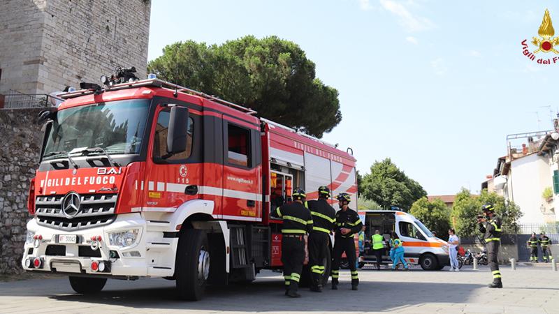 Vigili del fuoco in azione