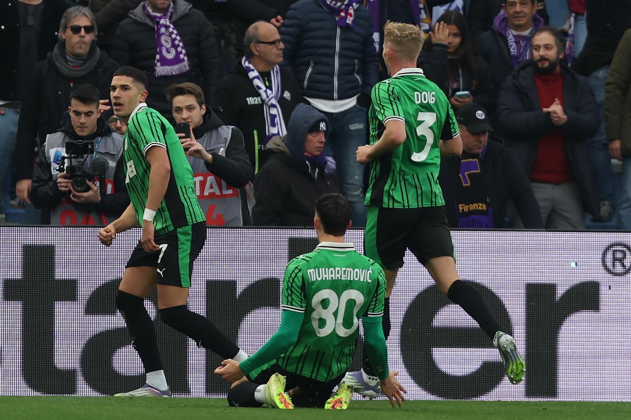 
	L'esultanza di Volpato, Muharemovic e Doig

