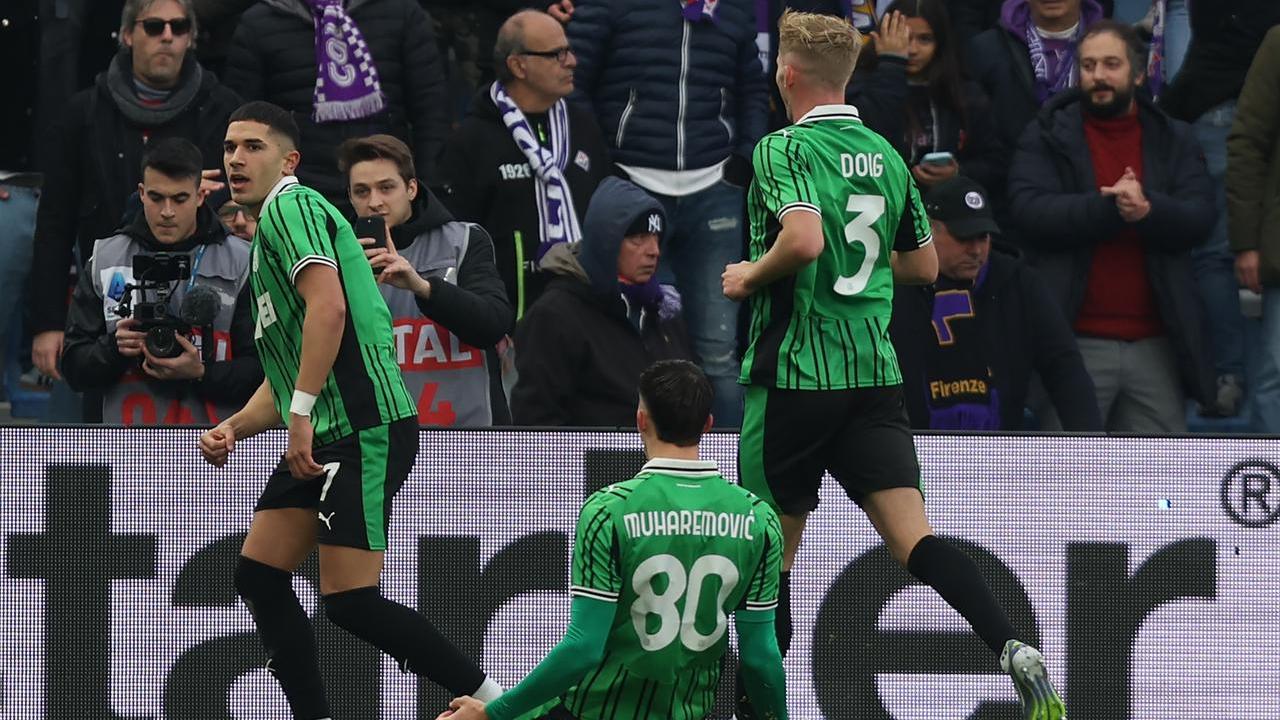 L'esultanza di Volpato, Muharemovic e Doig