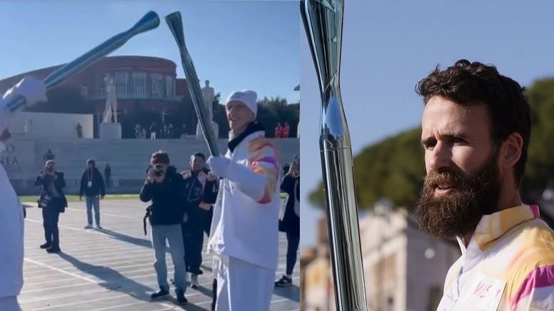La fiaccola a Roma, anche Gigi Datome e Achille Polonara tra i tedofori