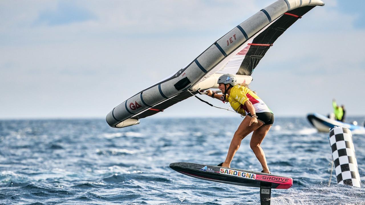 Maddalena Spanu regina mondiale del wingfoil