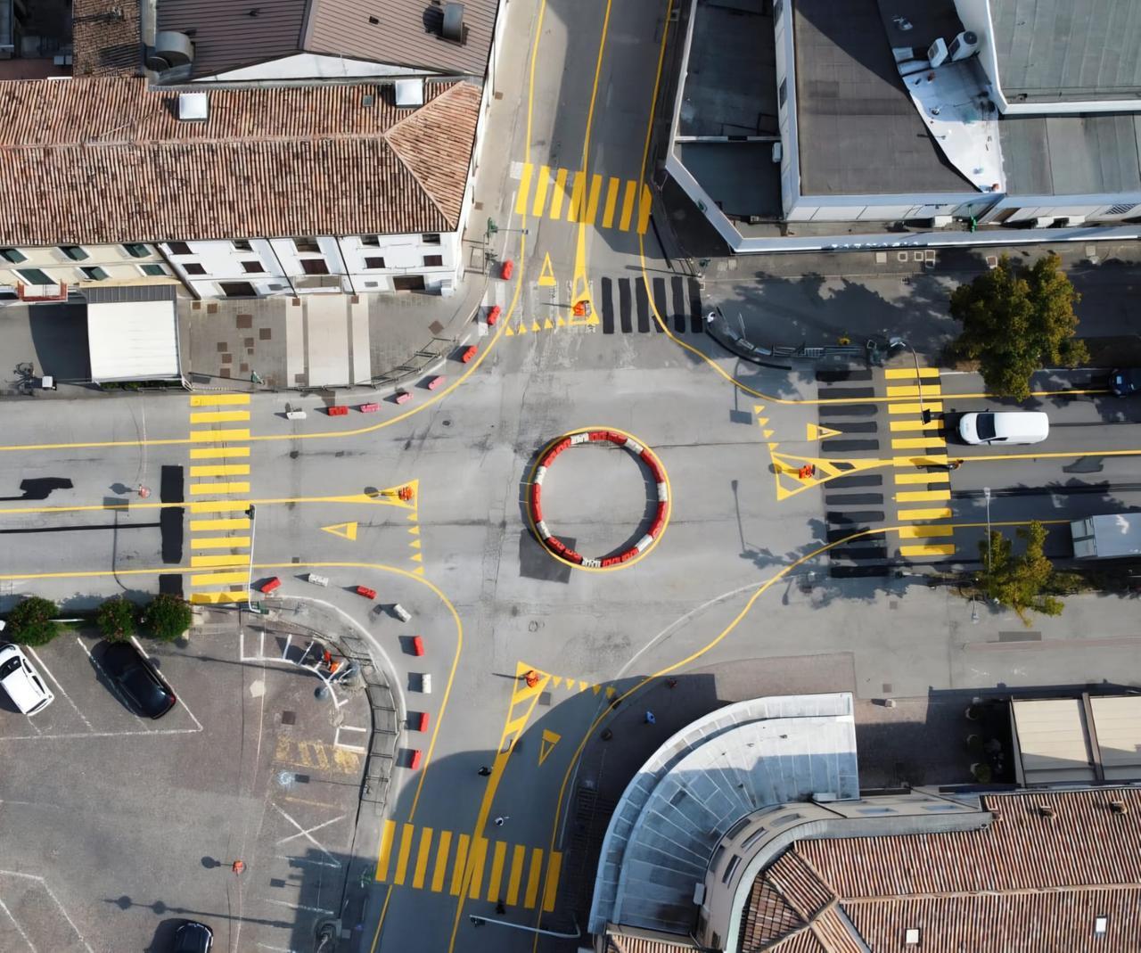 Nuova rotatoria definitiva in centro a Copparo, come cambia la viabilità