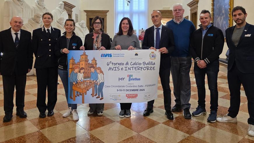 Ferrara, la solidarietà entra in carcere: al via il torneo di calciobalilla