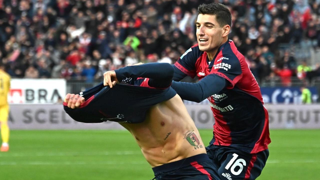 Il Cagliari fa festa con il gol di Gaetano, battuta la Roma