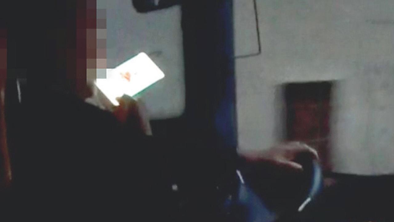 La scena ripresa dalla passeggera