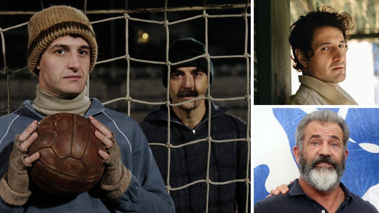 Paradossi nei panni del timido e impacciato ragionier Vismara con accanto Neri Marcoré, a dx Alberto Paradossi e Mel Gibson