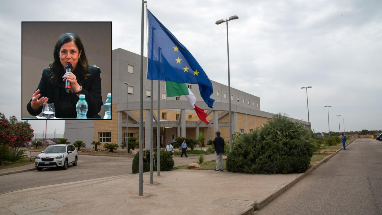 
	Il carcere di Uta e la presidente Todde <em>(foto Rosas)</em>

