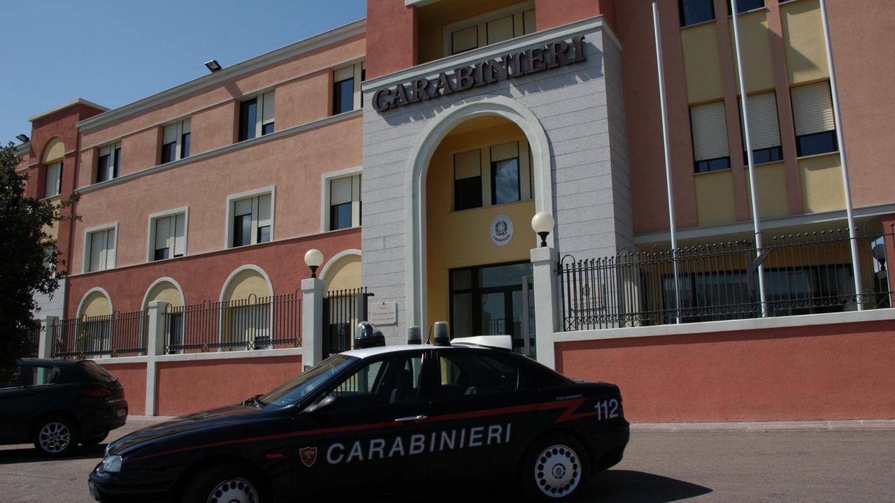 La caserma dei carabinieri di Olbia 