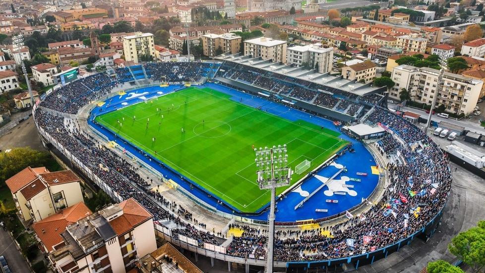 Una veduta dello stadio di Pisa