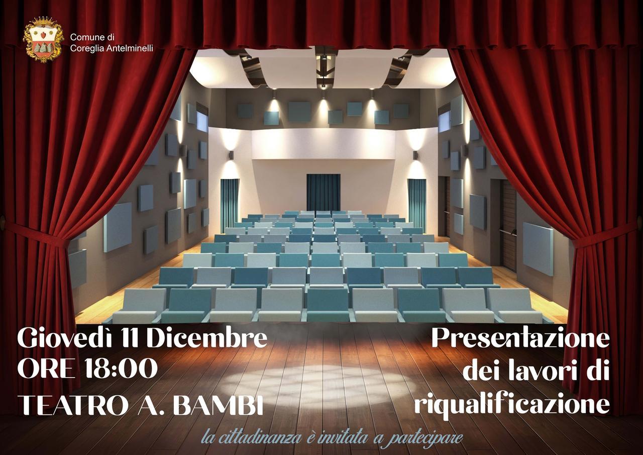 Cultura, c’è grande attesa per il progetto del rinnovato teatro "Alberto Bambi"